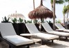 Loungers around pool at El Taj Playa del Carmen