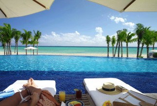 Royal Hideaway pool and beach view