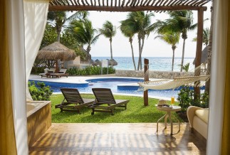 Excellence Riviera view of the pool and beach